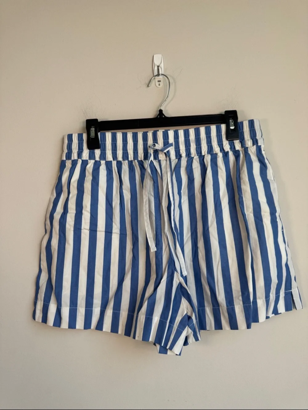 Boden Drawstring Striped Shorts in Blue/White - 8 - Picture 1 of 4